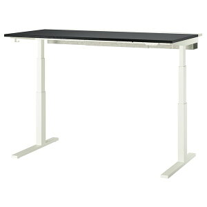 [IKEA/�C�P�A/�ʔ�]MITTZON �~�b�c�H�[���f�X�N ���~��, 100V �u���b�N�X�e�C���A�b�V���ޓ˂���/�z���C�g,160x80 cm[3](c)(89530223)