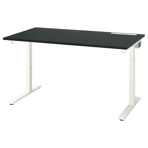 [IKEA/�C�P�A/�ʔ�]MITTZON �~�b�c�H�[���f�X�N, �u���b�N�X�e�C���A�b�V���ޓ˂���/�u���b�N �z���C�g,140x80 cm[3](c)(19591352)