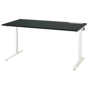 [IKEA/�C�P�A/�ʔ�]MITTZON �~�b�c�H�[���f�X�N, �u���b�N�X�e�C���A�b�V���ޓ˂���/�u���b�N �z���C�g,160x80 cm[3](c)(49591379)