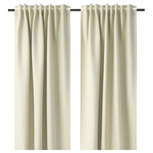 [IKEA/�C�P�A/�ʔ�]VILBORG ���B���{���h���[�v�J�[�e�� 1�g, �x�[�W��/�w�f�B���O�e�[�v�t��,145x178 cm �k�� [B](b)(00455359)