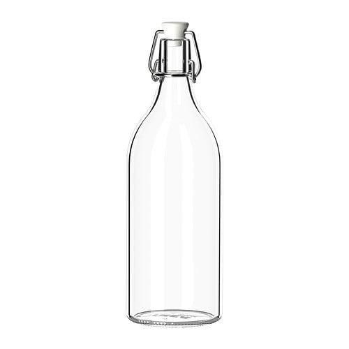 IKEA イケア 食卓 ガラス製品 水差し カラフェ KORKEN 上品 00213558 クリアガラス ふた付き c 全店販売中 ボトル コルケン