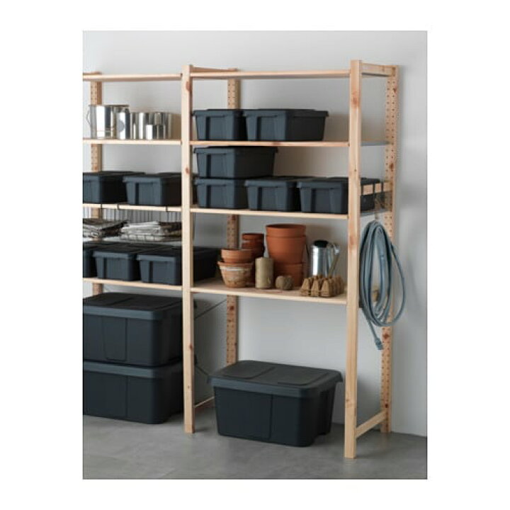 楽天市場】[IKEA/イケア/通販]KLAMTARE クレムターレ ふた付きボックス 