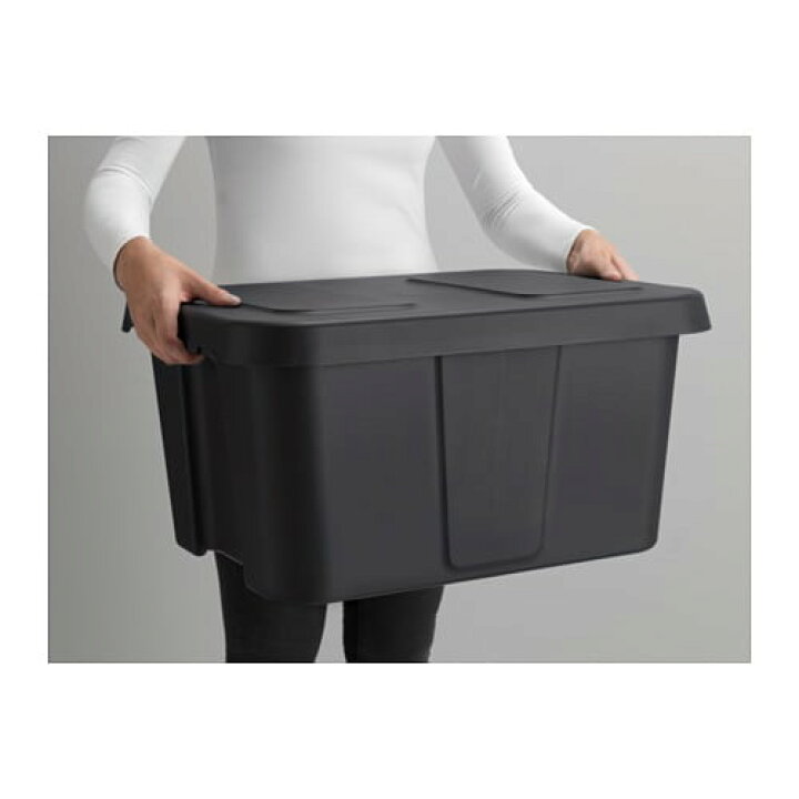 楽天市場】[IKEA/イケア/通販]KLAMTARE クレムターレ ふた付きボックス 