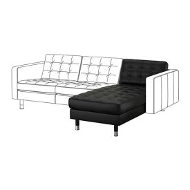[IKEA/イケア/通販]LANDSKRONA ランズクローナ 追加用寝椅子, グラン/ボームスタード ブラック/メタル[LA](a)(39124033)