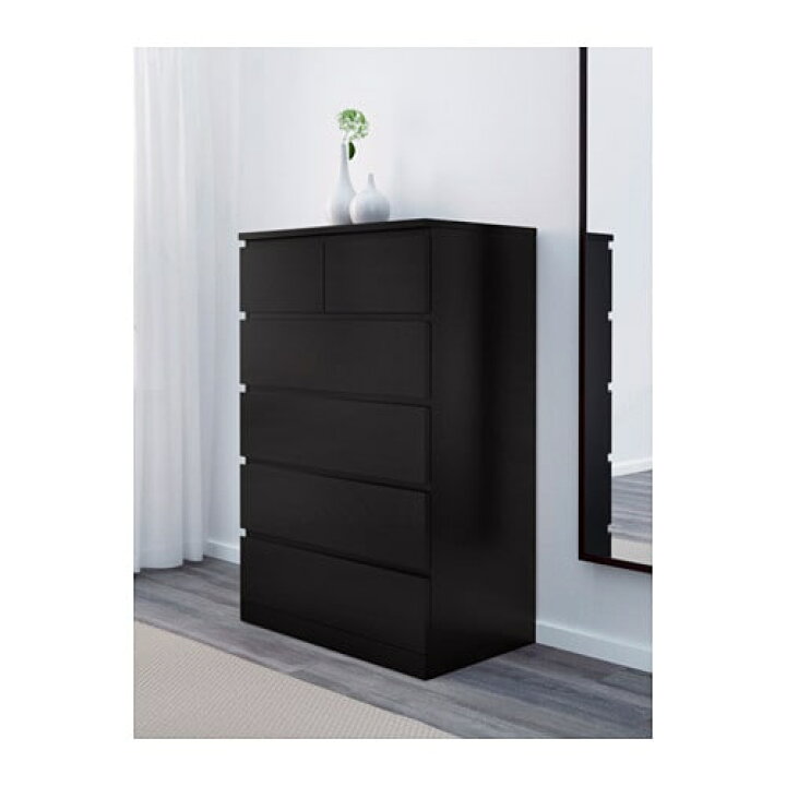 楽天市場】[IKEA/イケア/通販]MALM マルム チェスト（引き出し×6 