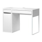 [IKEA/イケア/通販]MICKE ミッケ デスク, ホワイト【北欧デザインのデスク。オフィス・パソコン・勉強机に。収納も選べる】[I](d)(80354276)