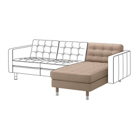 [IKEA/イケア/通販]LANDSKRONA ランズクローナ 追加用寝椅子, グラン/ボームスタード ダークベージュ/メタル[LA](a)(89275741)