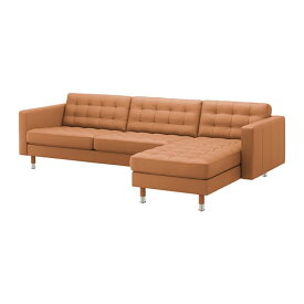 [IKEA/イケア/通販]LANDSKRONA ランズクローナ 4人掛けソファ, 寝椅子付き/グラン/ボームスタード ゴールデンブラウン/メタル[4](a)(29270355)