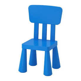 [IKEA/イケア/通販]MAMMUT マンムット 子ども用チェア, 室内/屋外用/ブルー[D](c)(00365349)