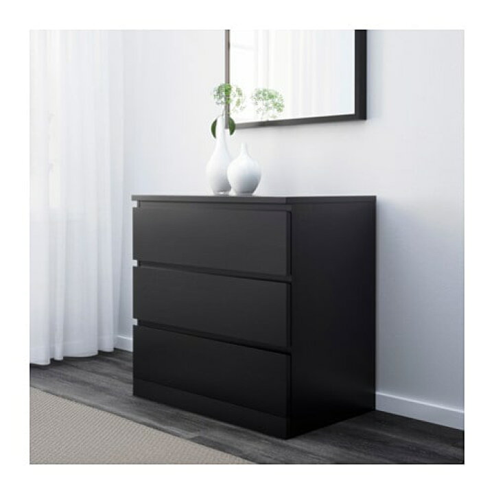 楽天市場】[IKEA/イケア/通販]MALM マルム チェスト（引き出し×3 