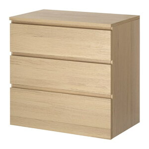 [IKEA/CPA/ʔ]MALM } `FXgio×3j, zCgXeCI[Nޓ˂[EE](d)(30354660)