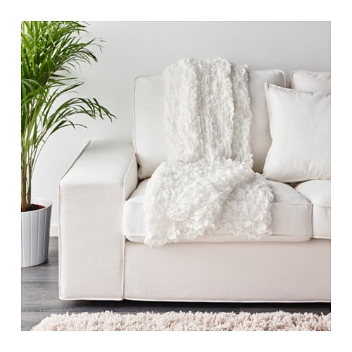 【IKEA/イケア/通販】 OFELIA オフェーリア 毛布, ホワイト(e)(60173856) | WEBYセレクション　楽天市場店