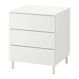[IKEA/イケア/通販]PLATSA プラッツァ チェスト（引き出し×3）, ホワイト/フォッネス ホワイト[9](a)(79277359)