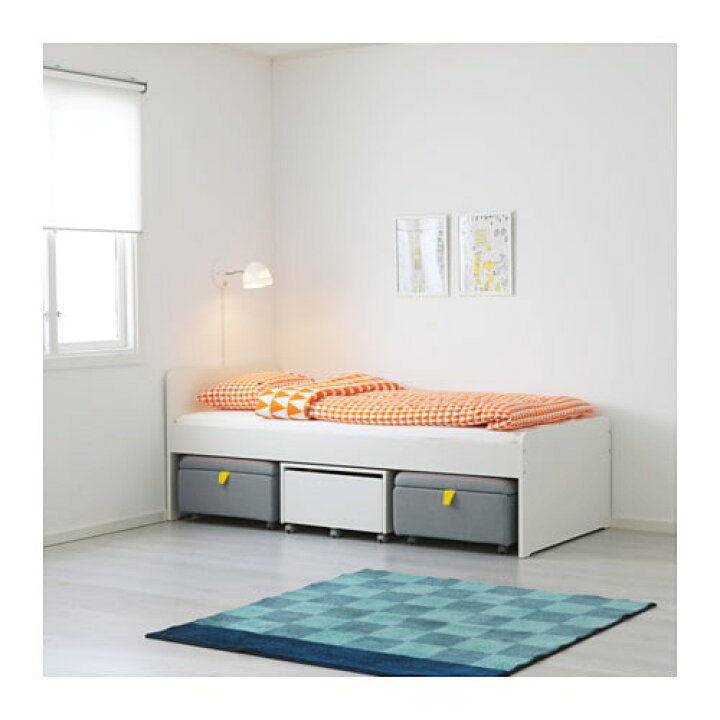 楽天市場】[IKEA/イケア/通販]SLAKT スレクト ベッドフレームとすのこ 