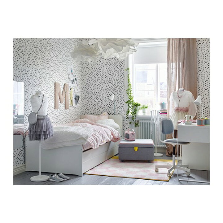 楽天市場】[IKEA/イケア/通販]SLAKT スレクト アンダーベッド 収納付き 