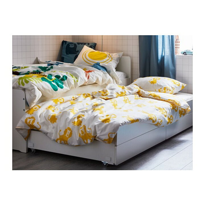 楽天市場】[IKEA/イケア/通販]SLAKT スレクト アンダーベッド 収納付き 