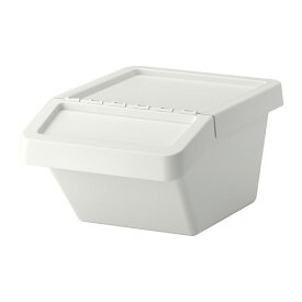 [IKEA/イケア/通販]SORTERA ソルテーラ 分別ゴミ箱 ふた付, ホワイト[DD](c)(90255898)