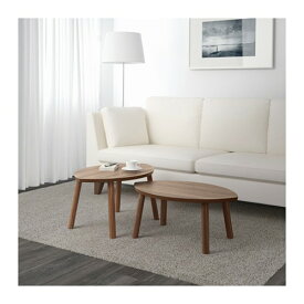 [IKEA/イケア/通販]STOCKHOLM ストックホルム ネストテーブル2点セット, ウォールナット材突き板[E](b)(70353079)