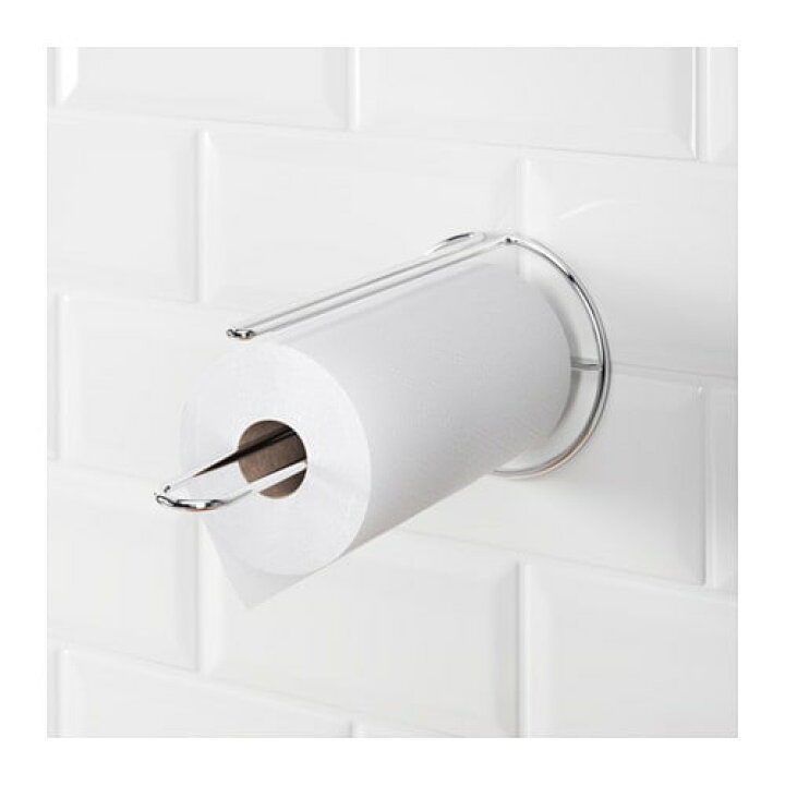楽天市場 Ikea イケア 通販 Torkad トルカード キッチンロールホルダー シルバーカラー C Webyセレクション 楽天市場店