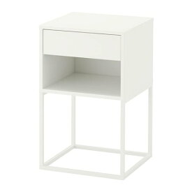 [IKEA/イケア/通販]VIKHAMMER ヴィークハムメル サイドテーブル, ホワイト[D](c)(80388974)