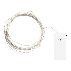 [IKEA/イケア/通販]VISSVASS ヴィスヴァス LEDライトチェーン 全40球, 室内用/電池式 シルバーカラー[A](b)(50421041)