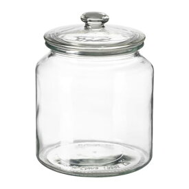 [IKEA/イケア/通販]VARDAGEN ヴァルダーゲン ふた付き容器, クリアガラス[A](b)(60291925)