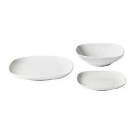 [IKEA/イケア/通販]VARDERA ヴェデーラ 食器18点セット, ホワイト[C](c)(40277355)