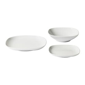 [IKEA/イケア/通販]VARDERA ヴェデーラ 食器18点セット, ホワイト[C](b)(40277355)