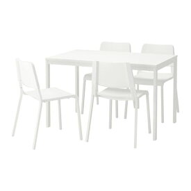 [IKEA/イケア/通販]VANGSTA ヴァングスタ / TEODORES テオドレス テーブル＆チェア4脚, ホワイト/ホワイト[6](a)(89221201)