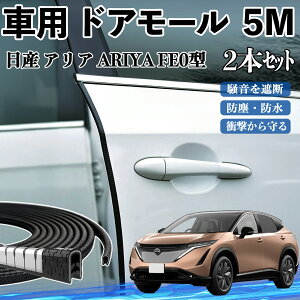 日産 アリア ARIYA FE0型 車 ドアモール ドアエッジモール ドアガード プロテクター U字型 傷防止 保護 騒音低減 5M 2本セット WeCar
