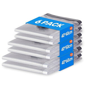 圧縮袋 旅行 衣類圧縮袋 6枚セット 40*40 *2枚 /40*50 *2枚 /40*60 *2枚 電動ポンプ付きない 収納 再利用可能 出張 旅行 引っ越し