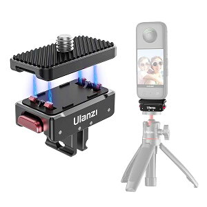 Ulanzi Insta360 x4/x3用 磁気アダプターマウント Insta360 ACE/ACE PRO用 クイックリリースマウント 磁気クイックリリースベース 1/4ネジ付き 1/4ネジ穴 三脚用 折りたたみ式 Gopro用アダプター 磁気マ
