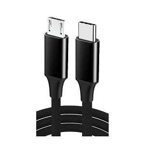 ?USB C to Micro USBP[uAUSB 2.0f[^] ő480Mbps AndroidX}z Ȃǂ Ȃ Ή ubNi0.5mj