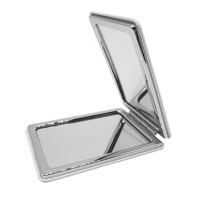 コンパクトミラー 手鏡 拡大鏡 等倍&拡大2倍 折りたたみ 携帯用鏡 鏡 使いやすい おしゃれ かわいい