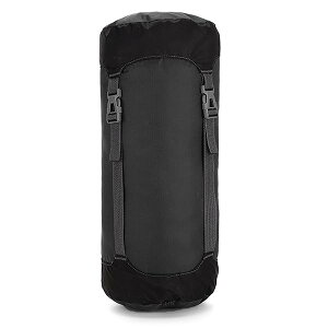 コンプレッションバッグ 寝袋用 圧縮袋 軽量 圧縮バッグ 収納袋 スタッフバッグ ケース 耐摩耗 シュラフ 衣類が収納可能 防水 キャンプ アウトドア 携帯スタッフサック (XL, イブラック)