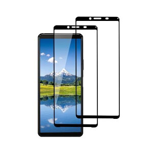 �y2������z Xperia 10 II �p �K���X�t�B���� �����ߗ� �S�ʕی� SOV43 SO-41A�t�B���� �G�N�X�y���A10�}�[�N2 �����K���X �t���ی�t�B���� �w��h�~ �C�A�[�� �\��t���ȒP