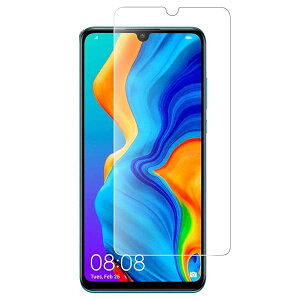 For Huawei P30 lite �K���X�t�B���� �t�@�[�E�F�C P30 lite �K���X ��� �S�ʋz�� �t���ی� �V�[�g �K���X�t�B���� �\��t���ȒP/�����Ȃ�/�����Ȃ�/�w���t��