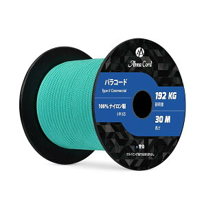 �p���R�[�h 3mm 3�c 30m 100���i�C���� ���[�v �҂� �L�����v �A�E�g�h�A�p �ω׏d192kg