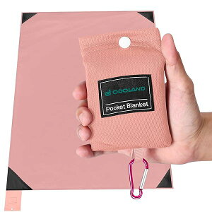 防水防砂 レジャーシート 110x160cm ビーチ ピクニックマット 一体収納袋付き 速乾 軽量 コンパクト 折りたたみ テント グランドシート(ピンク)