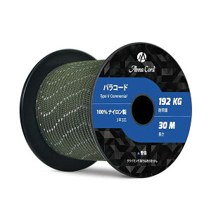 �p���R�[�h 3mm 3�c 30m 100���i�C���� ���[�v �҂� �L�����v �A�E�g�h�A�p �ω׏d192kg