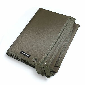 グランド シート 厚手 210x145cm アウトド レジャーシート 厚手 大判 無骨 極厚 耐水圧8000mm 両面防水 丈夫 高耐久性 耐摩耗性 収納ポーチ付き ソロ キャンプ グリーン 風でめくれにくい