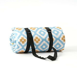 レジャーシート 厚手 ピクニックシート 民族風 大判サイズ 軽量 防水加工 携帯便利 遠足 運動会 お花見 コンパクト収納 水洗い マット(200X200cm カラーF)