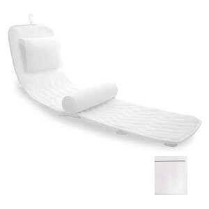 バスピロー お風呂枕 クッション 3D通気メッシュ 13つ吸盤付き 洗える 速乾性 収納可能 洗濯ネット付き 浴用品 風呂グッズ 母の日 プレゼント