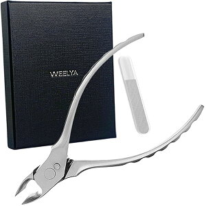 ニッパー爪切り ニッパー型 ツメキリ 斜め刃 手足両用 巻き爪/厚い爪/陥入爪対応 収納キャップ付 爪ヤスリ付き