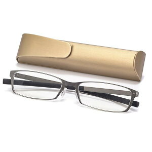 老眼鏡 ブルーライトカット 超軽量 コンパクトに収納 リーディンググラス ファッション (度数:+2.5, 茶褐色)