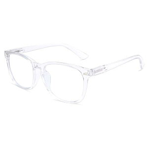 老眼鏡 メンズ ブルーライトカット レディース おしゃれ UVカット スクエア バネ丁番 ヴィンテージ リーディンググラス シニア用 軽量 ケース付き クリア 3.0 B2519