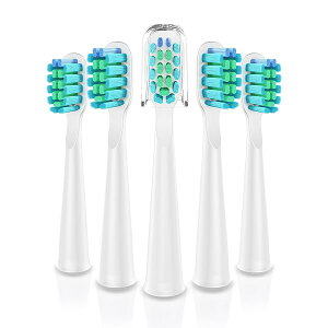 電動歯ブラシの替えブラシ 5本入り-DT-22/DT-KE9 (真珠白 ハード)