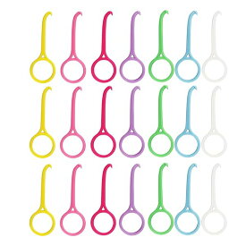 歯科矯正用フック アライナーリムーバー 歯列矯正用 マウスピース リテーナー 取り外し器具 21個入 カラフル