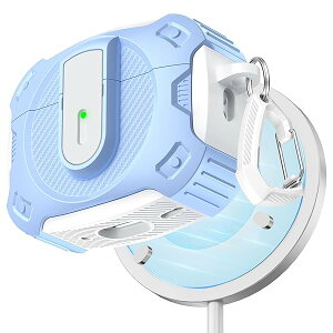 AirPods Pro��2����ی�P�[�X�A2024�N�V�F���e�[�}�ی�P�[�X�BAirpods Pro 1/2�ƌ݊���������AMagSafe�œ��삵�܂��B�z���C�g+�X�J�C�u���[