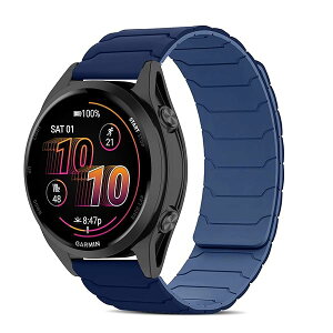 22mm �o���h for Garmin Venu 4/3 45mm/vivoactive 4/Venu2 �p �V���R�� ���v�o���h ���͂Ȏ��C �X�}�[�g�E�H�b�`���� �}�O�l�b�g �_�炩�� �����^ �j�����p ���K�� �x���g �K�[�~�� garmin Fo